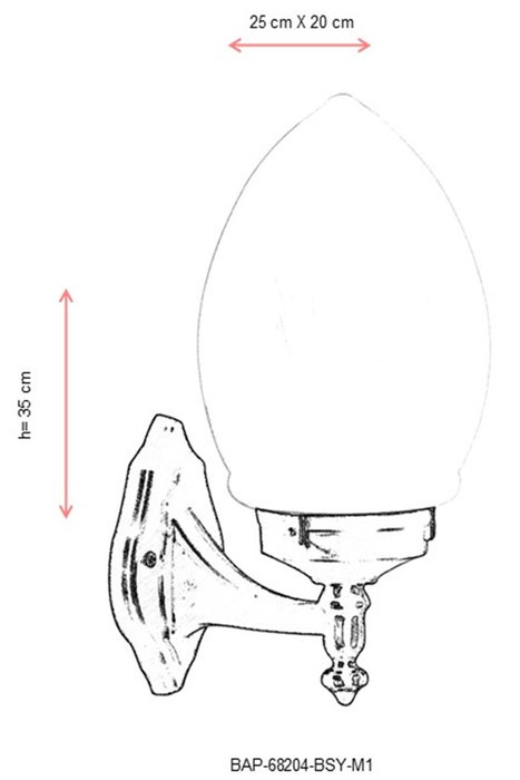 Opviq Lámpara de Pared Exterior Negra BAP-68204-BSY-M1 Opviq Lámpara de Pared Exterior Negra BAP-68204-BSY-M1